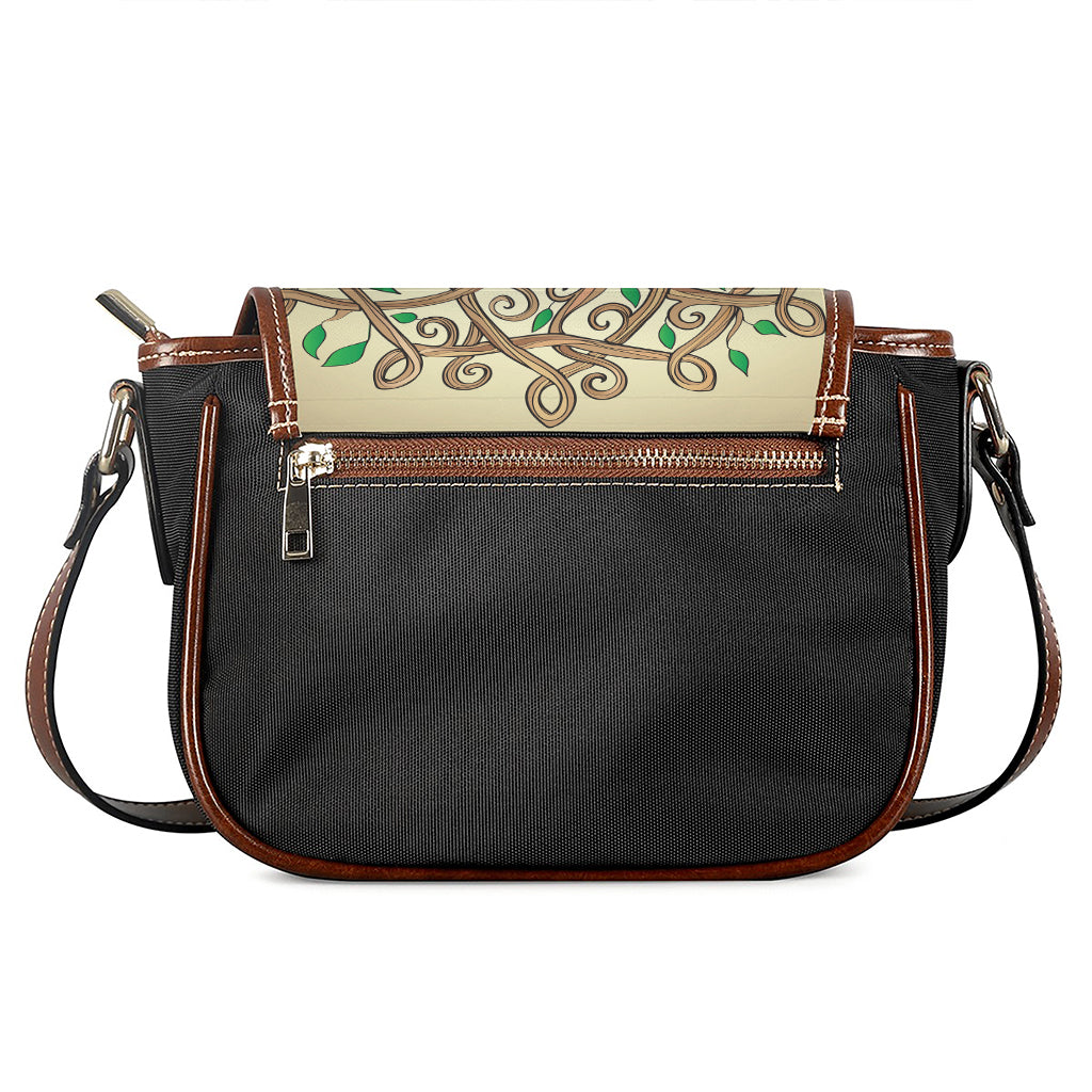 Tree Of Life Celtic Symbol Print Saddle Bag