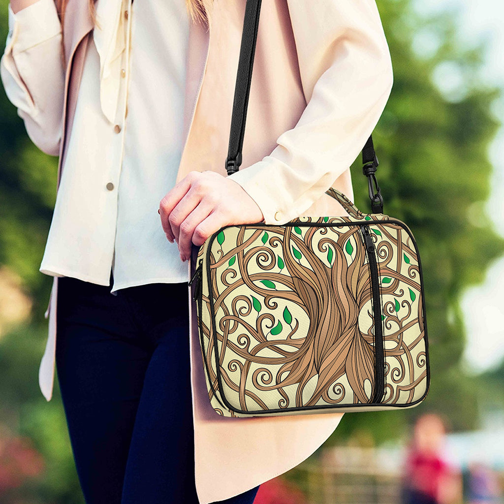 Tree Of Life Celtic Symbol Print Shoulder Strap Bible Bag