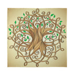 Tree Of Life Celtic Symbol Print Silk Bandana