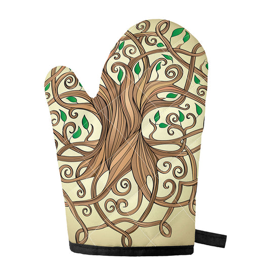 Tree Of Life Celtic Symbol Print Single Oven Mitt