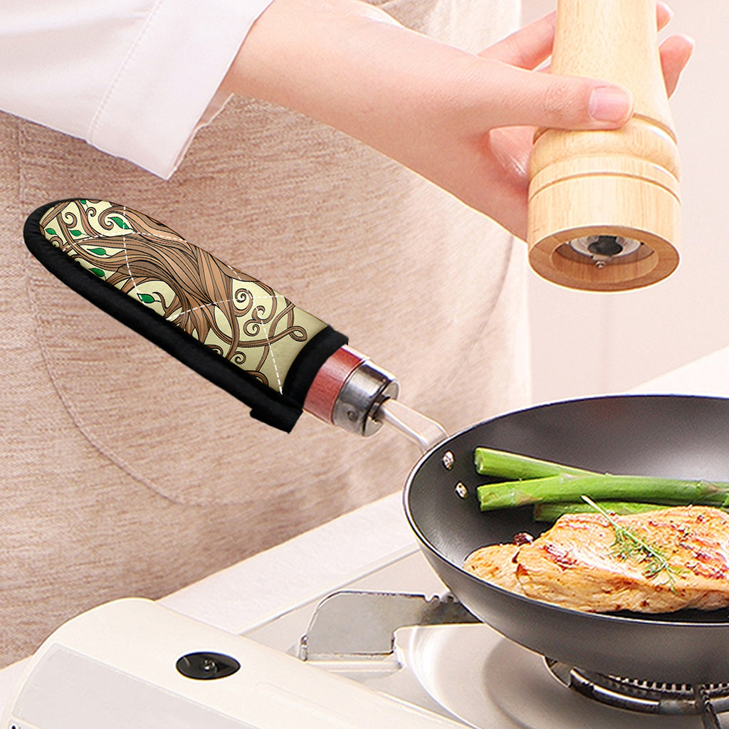 Tree Of Life Celtic Symbol Print Skillet Handle Cover