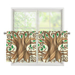 Tree Of Life Celtic Symbol Print Tier Curtains
