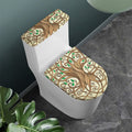 Tree Of Life Celtic Symbol Print Toilet Lid And Tank Cover Set
