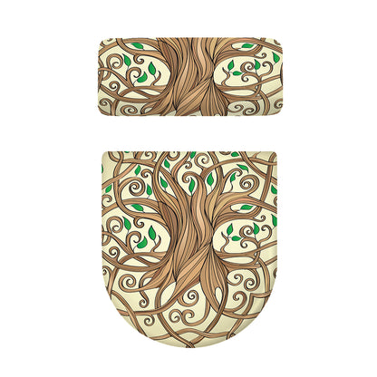 Tree Of Life Celtic Symbol Print Toilet Lid And Tank Cover Set