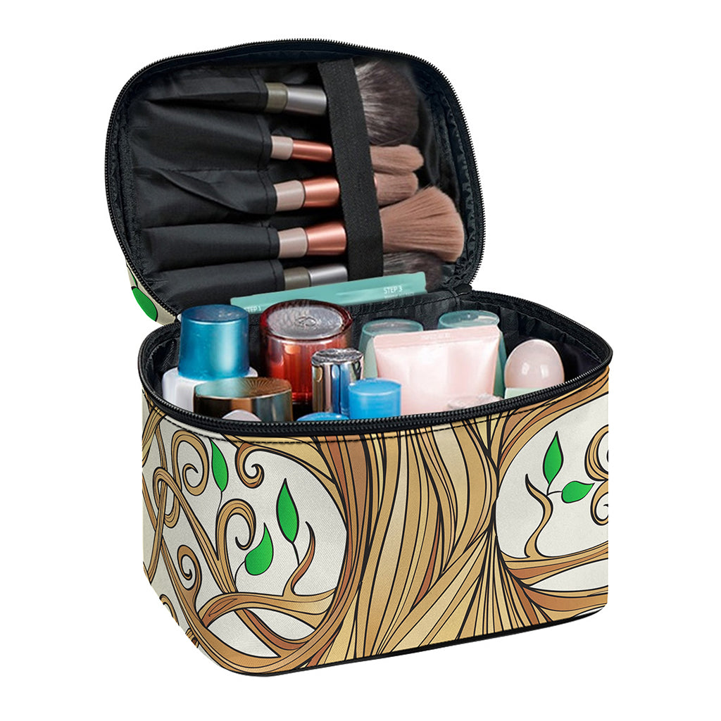 Tree Of Life Celtic Symbol Print Travel Makeup Bag
