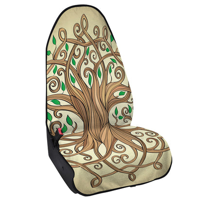 Tree Of Life Celtic Symbol Print Waterproof Car Seat Cover