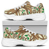 Tree Of Life Celtic Symbol Print White Chunky Shoes