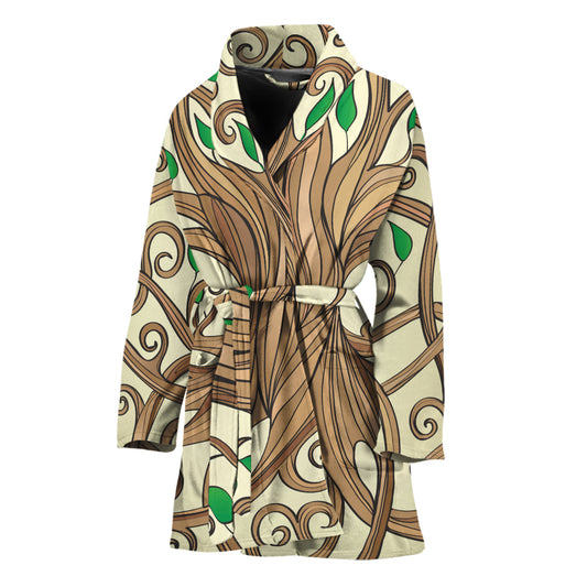 Tree Of Life Celtic Symbol Print Women's Bathrobe