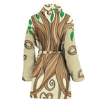 Tree Of Life Celtic Symbol Print Women's Bathrobe