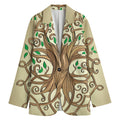 Tree Of Life Celtic Symbol Print Women's Blazer