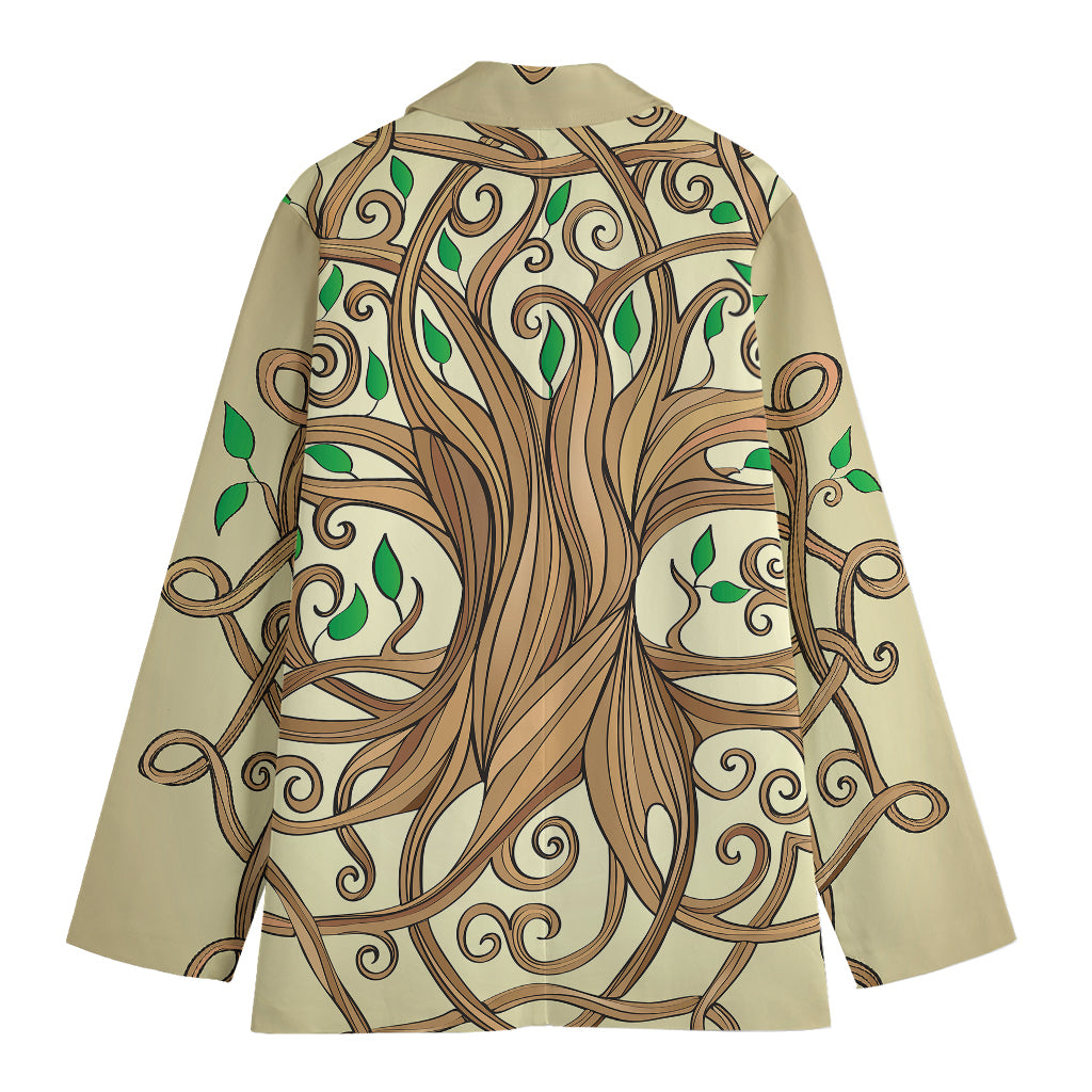 Tree Of Life Celtic Symbol Print Women's Blazer