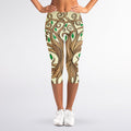 Tree Of Life Celtic Symbol Print Women's Capri Leggings