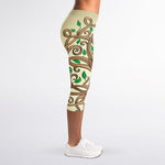 Tree Of Life Celtic Symbol Print Women's Capri Leggings