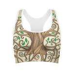 Tree Of Life Celtic Symbol Print Women's Sports Bra