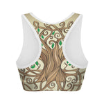 Tree Of Life Celtic Symbol Print Women's Sports Bra
