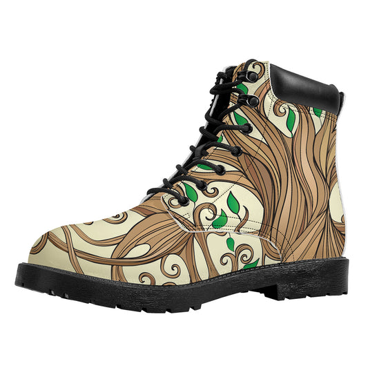 Tree Of Life Celtic Symbol Print Work Boots