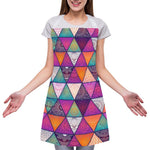 Triangle Bohemian Mandala Pattern Print Adjustable Apron