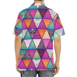 Triangle Bohemian Mandala Pattern Print Aloha Shirt