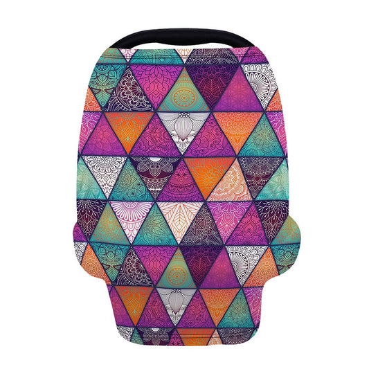 Triangle Bohemian Mandala Pattern Print Baby Seat Cover
