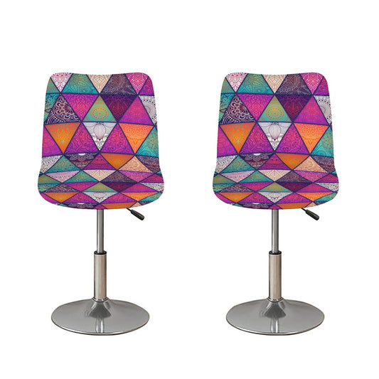 Triangle Bohemian Mandala Pattern Print Bar Stool Covers