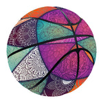 Triangle Bohemian Mandala Pattern Print Basketball