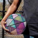 Triangle Bohemian Mandala Pattern Print Basketball