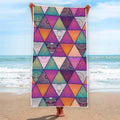 Triangle Bohemian Mandala Pattern Print Beach Towel