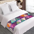 Triangle Bohemian Mandala Pattern Print Bed Runner