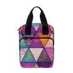 Triangle Bohemian Mandala Pattern Print Bible Tote Bag