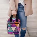 Triangle Bohemian Mandala Pattern Print Bible Tote Bag