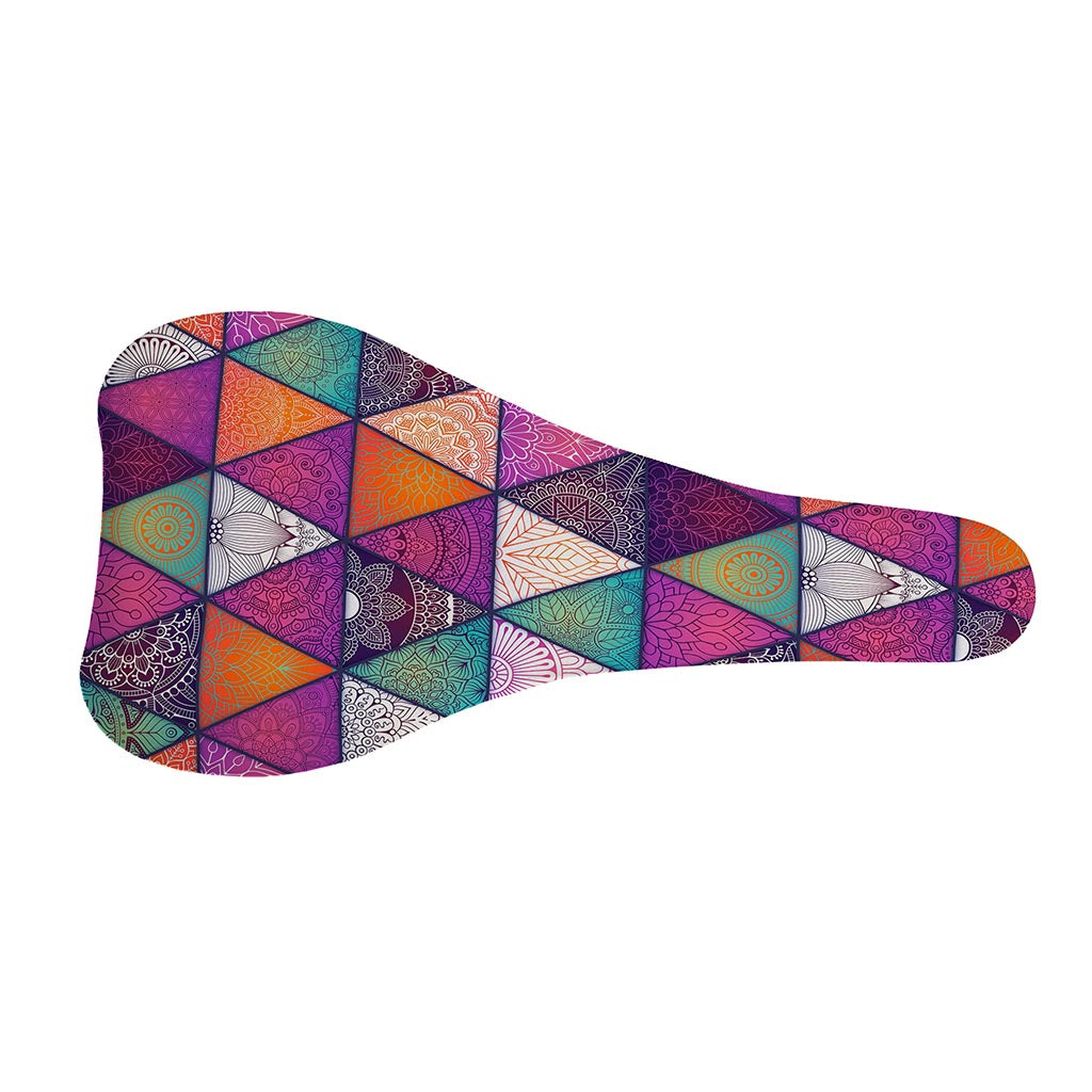 Triangle Bohemian Mandala Pattern Print Bicycle Seat Cover
