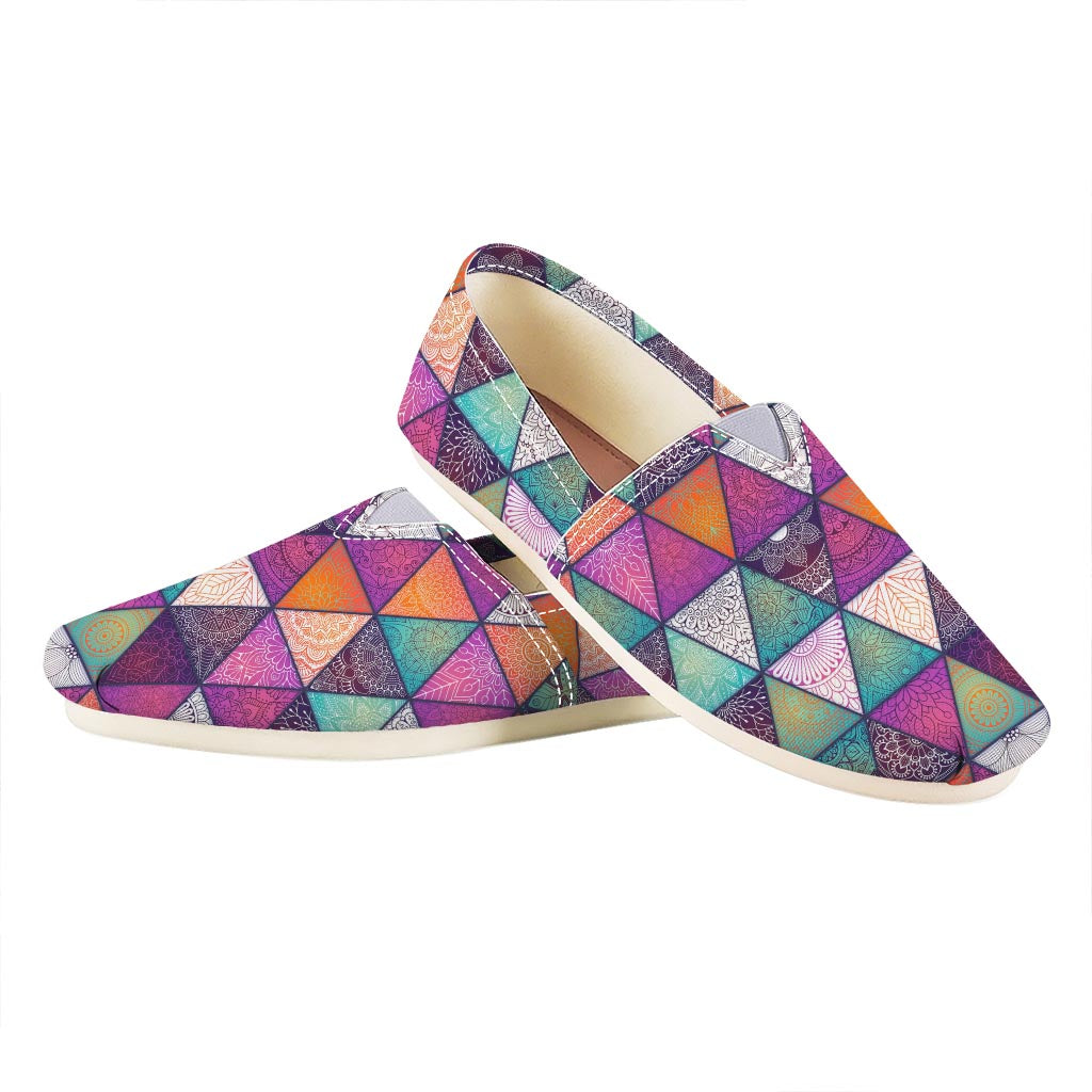 Triangle Bohemian Mandala Pattern Print Casual Shoes