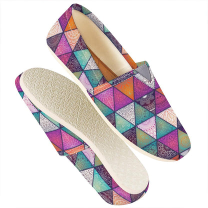 Triangle Bohemian Mandala Pattern Print Casual Shoes