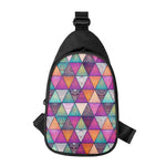 Triangle Bohemian Mandala Pattern Print Chest Bag