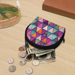 Triangle Bohemian Mandala Pattern Print Coin Purse