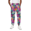 Triangle Bohemian Mandala Pattern Print Cotton Sweatpants