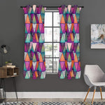Triangle Bohemian Mandala Pattern Print Curtain