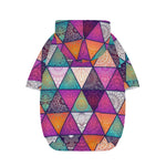 Triangle Bohemian Mandala Pattern Print Dog Zip Up Hoodie