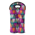 Triangle Bohemian Mandala Pattern Print Double Neoprene Wine Tote