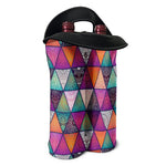 Triangle Bohemian Mandala Pattern Print Double Neoprene Wine Tote
