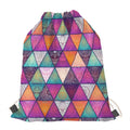 Triangle Bohemian Mandala Pattern Print Drawstring Bag