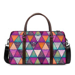 Triangle Bohemian Mandala Pattern Print Duffle Bag