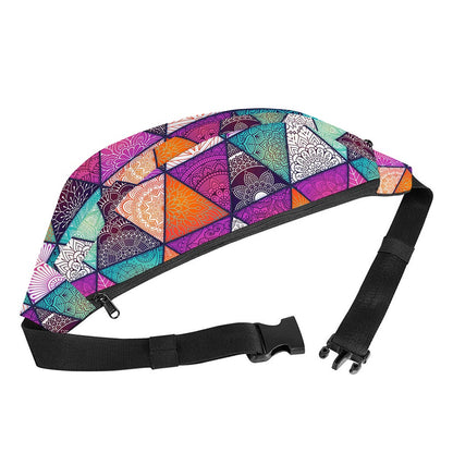 Triangle Bohemian Mandala Pattern Print Fanny Pack