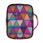 Triangle Bohemian Mandala Pattern Print Front Pocket Bible Bag