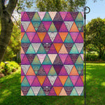 Triangle Bohemian Mandala Pattern Print Garden Flag