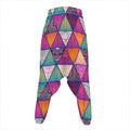 Triangle Bohemian Mandala Pattern Print Hammer Pants