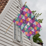 Triangle Bohemian Mandala Pattern Print House Flag