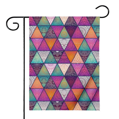 Triangle Bohemian Mandala Pattern Print House Flag