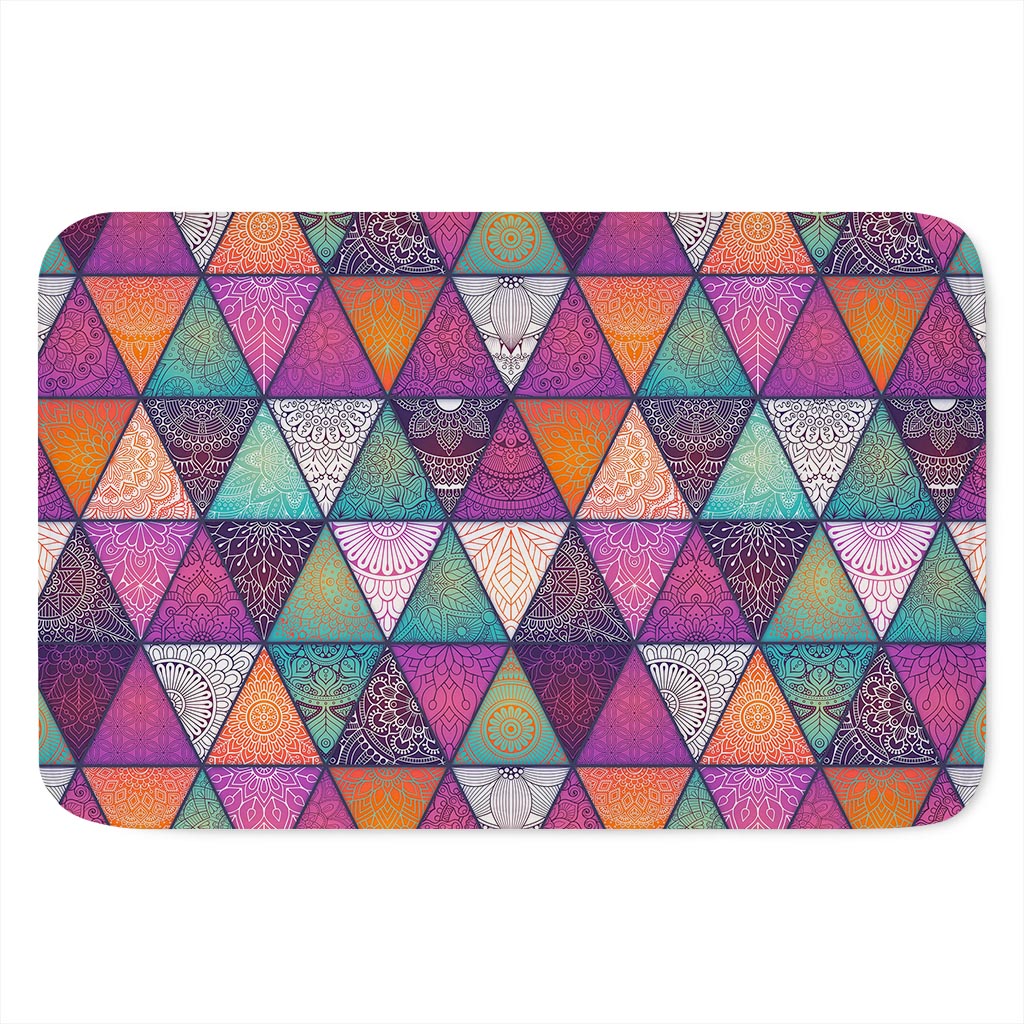 Triangle Bohemian Mandala Pattern Print Indoor Door Mat