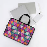 Triangle Bohemian Mandala Pattern Print Laptop Sleeve With Handle